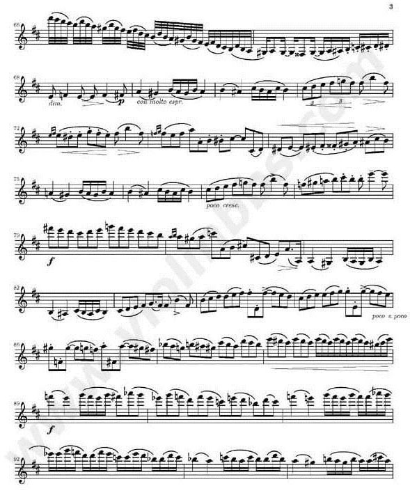 D大調小提琴協奏曲譜子