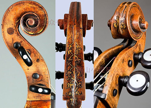 “國王”大提琴的琴頭